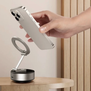 wonew電動真空手機架 真空磁吸手機架 車用手机架 汽車手機架 導航戶外拍攝真空桌面車用旅