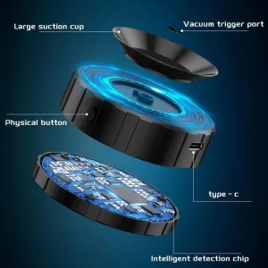 原裝正品 第二代真空手機架 真空吸附車用手機架 超穩固 吸盤 汽車手機架 旋轉調整 導航支撐架 直播支架