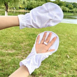 薄款冰絲冰袖手套女開車防曬袖寬鬆透氣護臂戶外馬蹄袖套