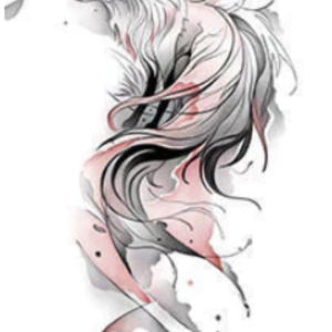 狐狸藝伎彩色紋身 仙狐(4張)