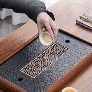 烏金石壺桃色茶盤