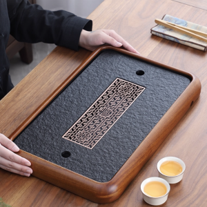 烏金石壺桃色茶盤